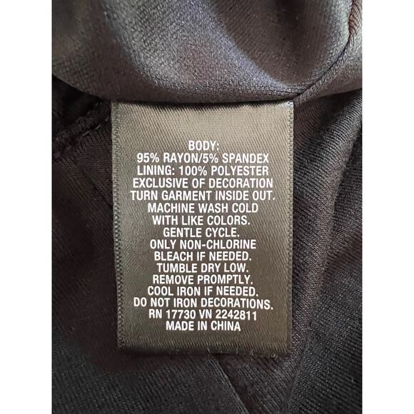 NWT Mossimo Black Beaded Neckline Lined Pullover Halter A-line Midi Dress XL - Picture 8 of 9